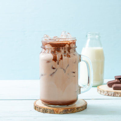 Egg cream is a cold beverage of American origin, made with milk, seltzer water, and chocolate syrup.