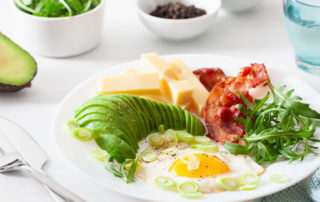 A keto diet refers to a diet of minimal carbs and high amounts of fat.
